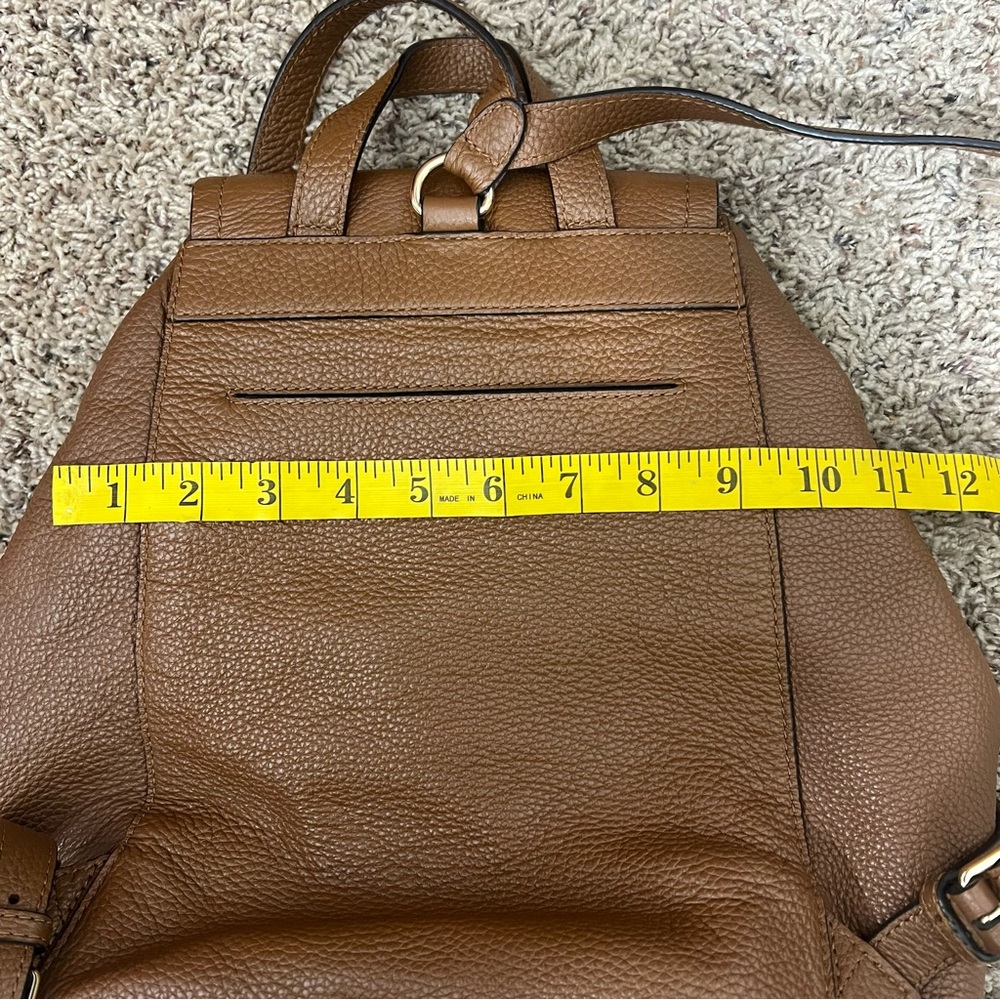 Michael Kors Tan Susie Large Flap Backpack - Picture 11 of 12